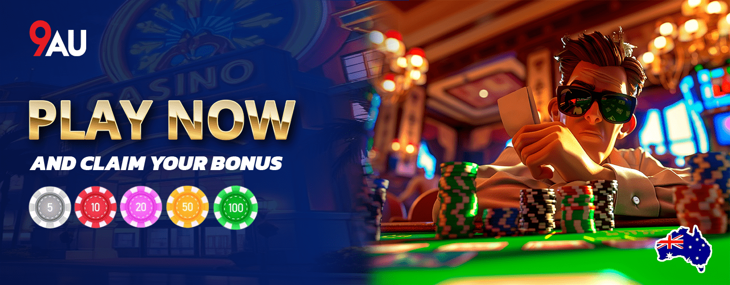 9AU fast withdrawals banner