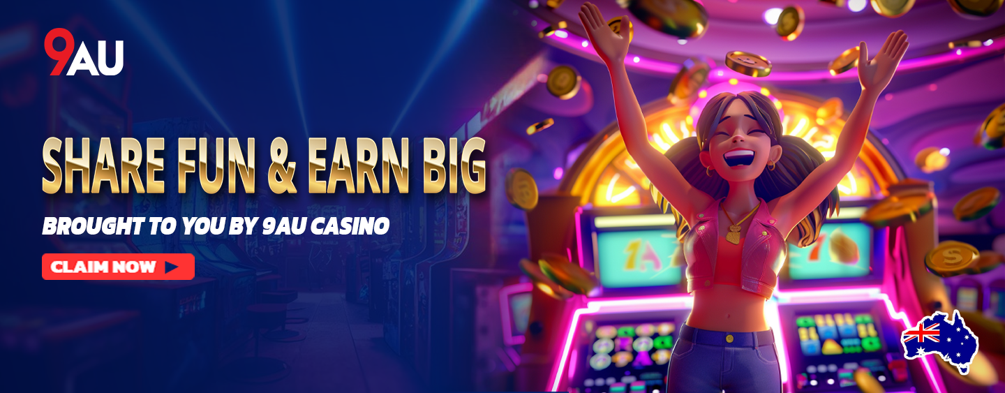 9AU play now casino games banner